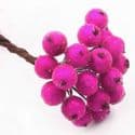 Frost fruit, Flower stamen and wires, Magenta, 7cm x 1.2cm x 1.2cm, 10 pieces, [ST990]