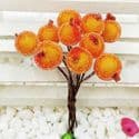 Frost fruit, Flower stamen and wires, orange, 7cm x 1.2cm x 1.2cm, 10 pieces, [ST1337]