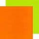 Green and Orange, 6 inch (15 cm) square, 15 sheets, (ok856)