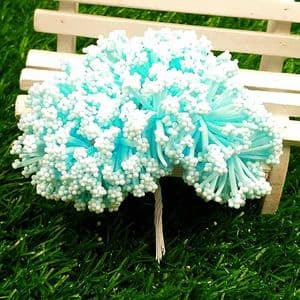 Gypsophila flower stamen, blue, 12 pieces, Long 8.5cm, [st1266]