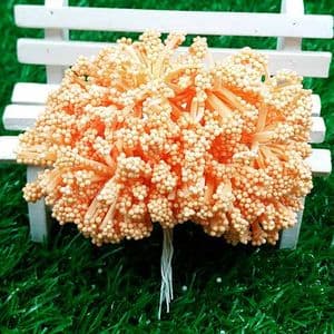 Gypsophila flower stamen, orange, 12 pieces, Long 8.5cm, [st1261]