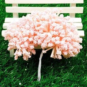 Gypsophila flower stamen, pink, 12 pieces, Long 8.5cm, [st1264]