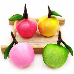 Handmade nylon product Set of materials, Apple, 2.8cm x 4cm, 4g, [XS085]