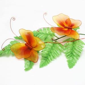 Handmade nylon product Set of materials, Butterfly, 4 Animals, 9cm x 8.5cm, (XS040)