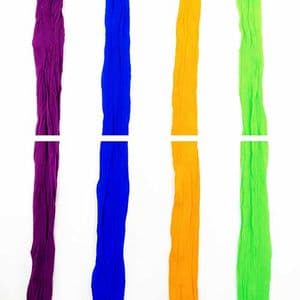 Single colour  nylon, orange, Light green, Stretched Size per piece 1.5m x 15cm, 4 pieces, [SWW0828]