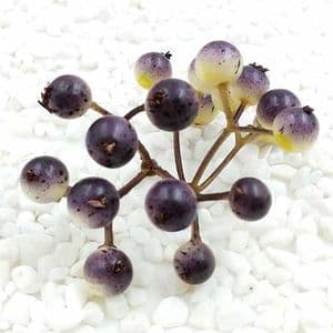 Little fruit, foam, Dark purple, 2 bunches [each bunch has 9 berries], [ST1152]