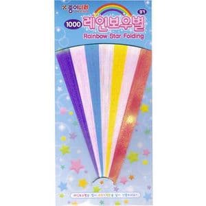 Lucky stars, Assorted colours, 15cm x 0.8cm, 56 sheets, (ok1195)