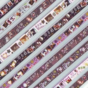 Lucky stars, Assorted colours, 1cm x 24.5cm, 80 sheets, (CH261)