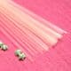 Luminous Lucky star plastic straws, Salmon colour, 36cm x 2.5mm, 30 pieces (approx), (XXG0020)