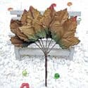 Maple Leaf, Artificial fibers and wires, brown, 11.8cm x 5cm [approximate], 6 pieces, [ST1282]