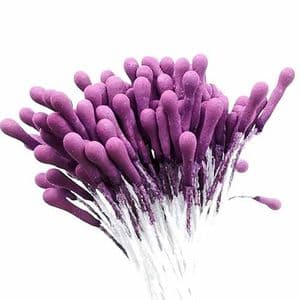 Matt bulb Stamens, Dark purple, Matt [not shiny], 120 pieces [approximate], [ST1477]