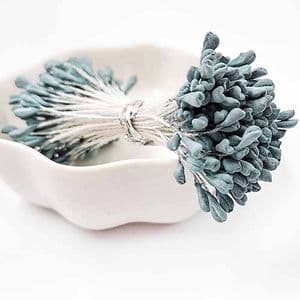 Matt cereal Stamens, blue, Matt [not shiny], 170 pieces [approximate], [ST1362]