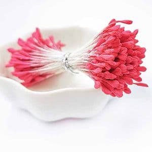 Matt cereal Stamens, Burgandy, Matt [not shiny], 170 pieces [approximate], [ST1364]