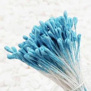 Matt cereal Stamens, Dark blue, Matt [not shiny], 170 pieces [approximate], [ST1171]