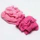 Mesh Nylon flower making kit, pink, 6 flowers, 10cm (diameter of flowers), Rose, (xs035)