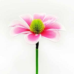 Mesh Nylon flower making kit, Pinkish red, 2 flowers, Chrysanthemum, [XS088]