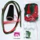 Mesh Nylon flower making kit, Pinkish red, 5 flowers, 6.2cm x 6.2cm [diameter of flowers], Rose, [XS043a]