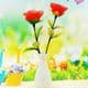 Mesh Nylon flower making kit, Pinkish red, 5 flowers, [XS096a]