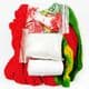Mesh Nylon flower making kit, Pinkish red, 5 flowers, [XS096a]
