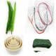 Mesh Nylon flower making kit, Pinkish red, 5 flowers, [XS096a]