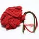 Mesh Nylon flower making kit, red, 8 flowers, 9cm (diameter of flowers), Rose, (xs030)