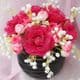 Mesh Nylon flower making kit, red, 8 flowers, 9cm (diameter of flowers), Rose, (xs030)