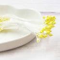 Micro stamens for cake decoration - Dual colour head, Yellow, 90 pieces [approx.], 7cm, [ST1636]