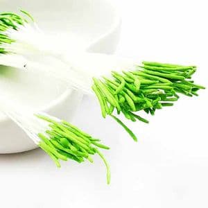 Micro stamens for cake decoration - Long head, Flower stamen, Olive, 95 pieces, 8cm, [ST1508]
