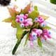 Mini Bouquet Flower Stamen - Big Glass Head, Magenta, 10 pieces, Long 9cm, [ST1123]
