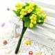 Mini Bouquet Flower Stamen - Pearlescent, Yellow, 12 pieces, Long 9.5cm, [ST1080]