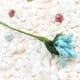 Mini Bouquet Flower Stamen - Speckled, Light blue, 12 pieces, Long 9.5cm, [ST1071]
