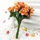 Mini Bouquet Flower Stamen - Speckled, orange, 12 pieces, Long 9.5cm, [ST1073]