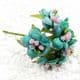 Mini Bouquet Flower Stamen - with petal, Dark teal, 6 pieces, Long 10.5cm, [ST1107]