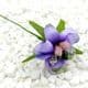 Mini Bouquet Flower Stamen - with petal, Light purple, 6 pieces, Long 10.5, [ST1103]