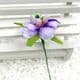 Mini Bouquet Flower Stamen - with petal, Light purple, 6 pieces, Long 10.5, [ST1103]
