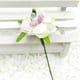Mini Bouquet Flower Stamen - with petal, white, 6 pieces, Long 10.5cm, [ST1105]
