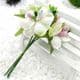Mini Bouquet Flower Stamen - with petal, white, 6 pieces, Long 10.5cm, [ST1105]