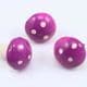 Mushrooms, foam and wires, purple, 3cm x 3cm x 3cm, 3 pieces, [ST858]