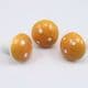 Mushrooms, foam and wires, Yellow-Orange, 3cm x 3cm x 3cm, 3 pieces, [ST856]