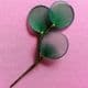 Nylon leaves for nylon flowers, wires and Nylon, green, 10cm x 3cm, 10 pieces, [WWS0003]