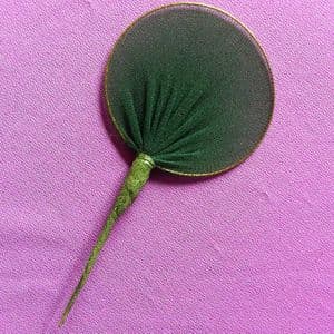 Nylon leaves for nylon flowers, wires and Nylon, green, 5cm x 3cm, 10 pieces, [WWS0008]