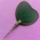 Nylon leaves for nylon flowers, wires and Nylon, green, 6cm x 5.5cm, 10 pieces, [WWS0009]