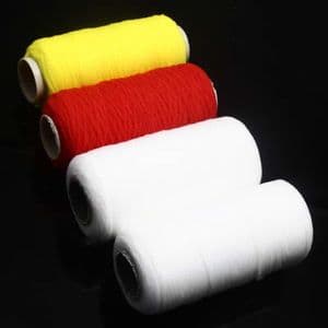 Nylon thread for Mesh flowers, Nylon, white, Mustard, Burgandy, 4 Spools of thread, (SSQ0026)