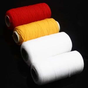 Nylon thread for Mesh flowers, Nylon, white, orange, Burgandy, 4 Spools of thread, (SSQ0025)