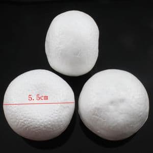 Oranges, foam, white, 5.5cm x 5.5cm x 4cm, 10 pieces, (ST607)