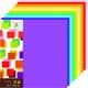 Origami paper, Assorted colours, 15cm x 15cm, 50 sheets, [OK1219]