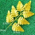 Other Leaves, Artificial fibers, Gold colour, 35cm x 21.5cm [approximate], 1 piece, 35cm, [ST1381]