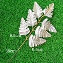 Other Leaves, Artificial fibers, Silver colour, 1 piece, 35cm, [ST1382]