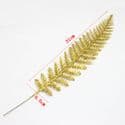 Other Leaves, Plastic, Gold colour, 42cm x 6.5cm (approximate), 2 pieces, (ST739)