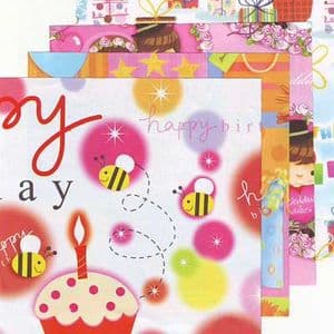 Pattern paper, 15cm square, 20 sheet, (CSZ0029)